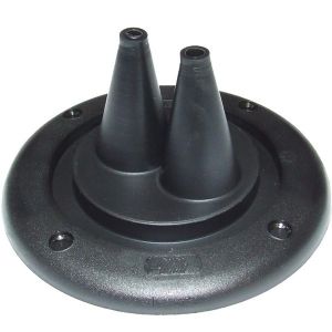 Twin Cable Gaiter / Grommet 105mm OD Black (click for enlarged image)